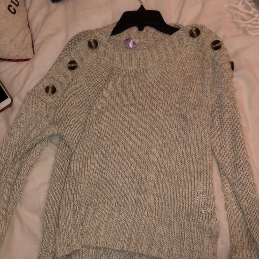 NWT Cream & Tan Francesa’s Sweater